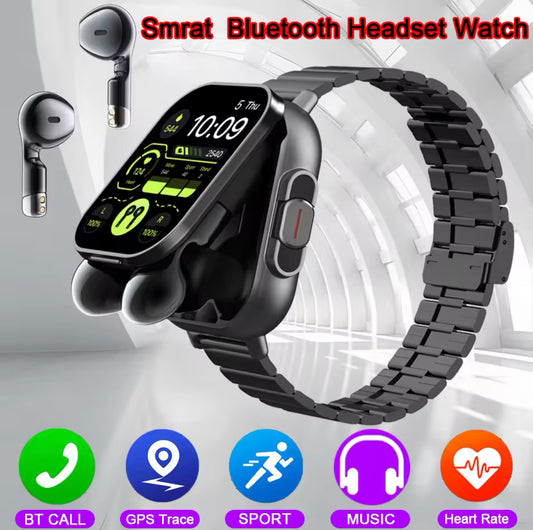 Smart watch with earbuds