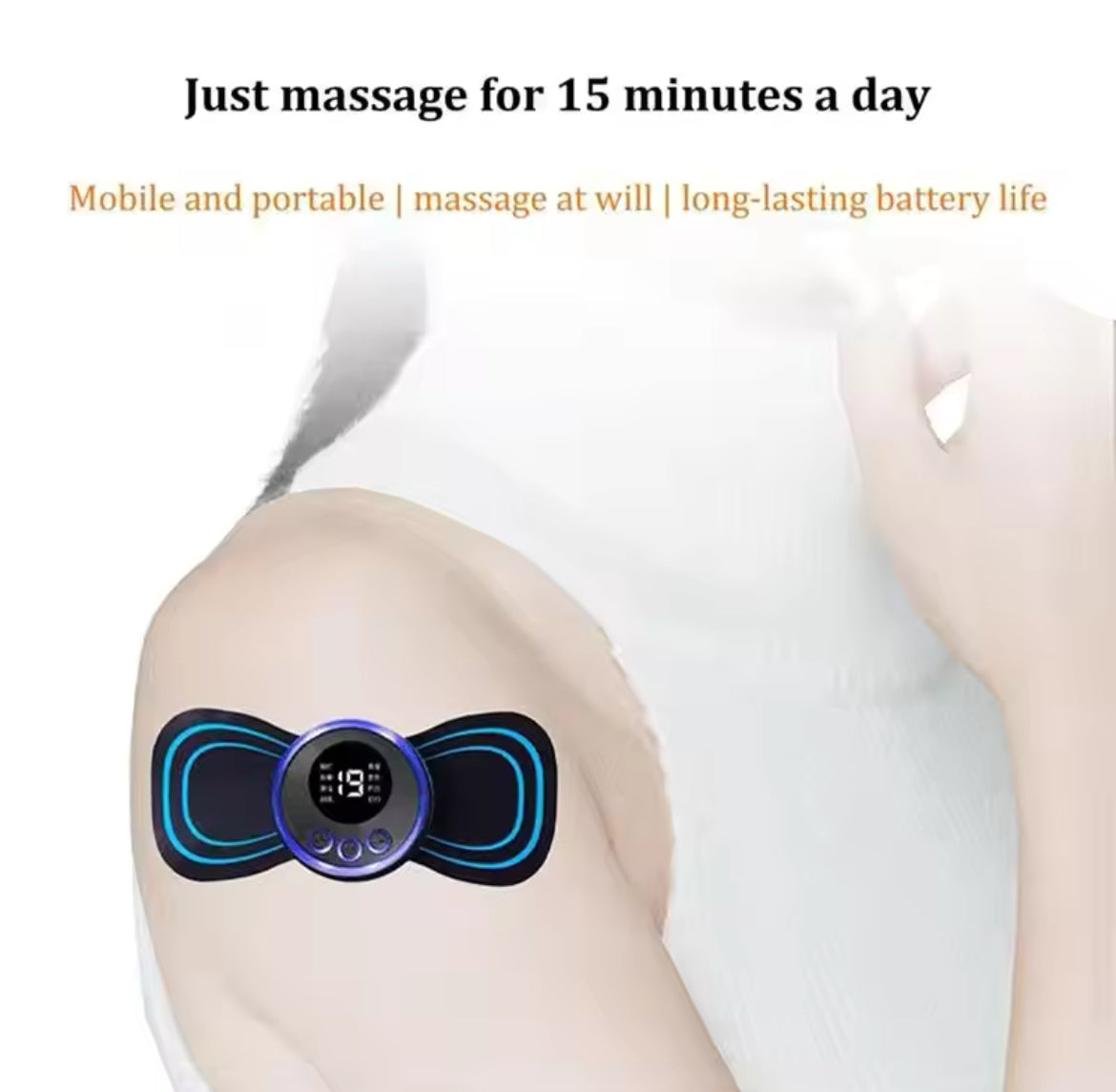 Mini electric body massage machine