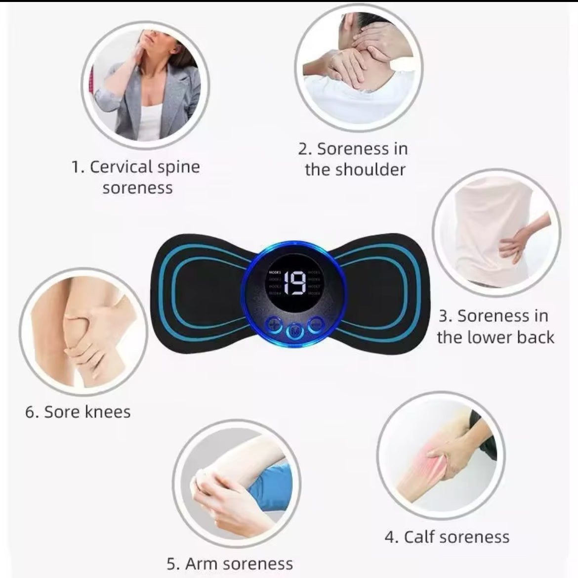 Mini electric body massage machine