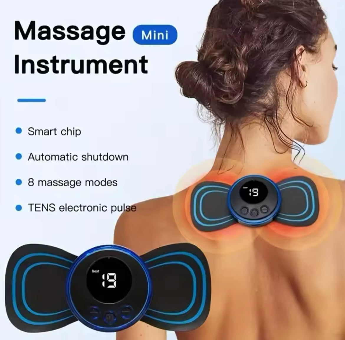 Mini electric body massage machine